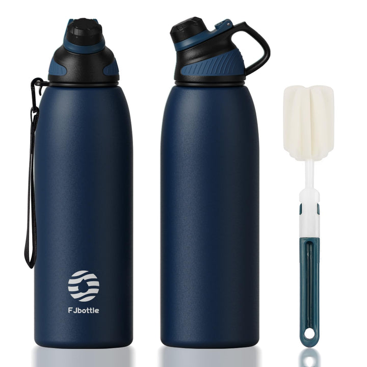 1500ml Thermo-Trinkflasche aus Edelstahl mit Magnetdeckel, geeignet für kohlensäurehaltige Getränke