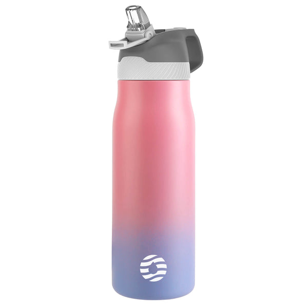 710ml Insulated Stainless Steel Water Bottle, Pink Gradient
