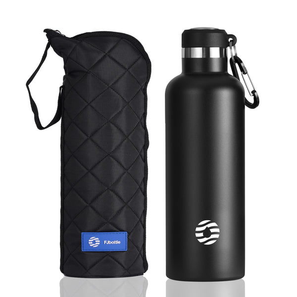 750ml Insulated Stainless Steel Water Bottle, Black