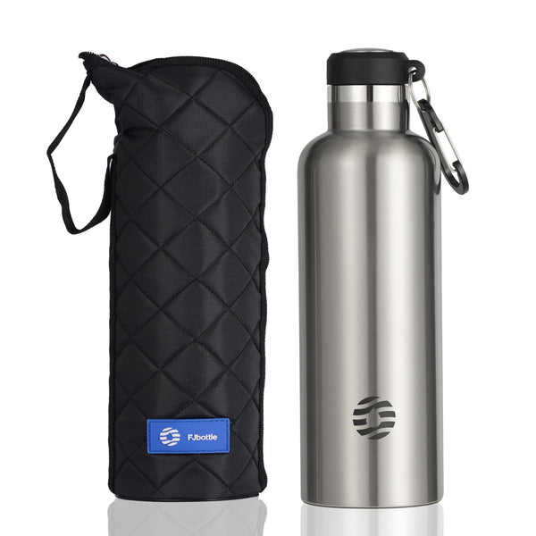 750ml Insulated Water Bottle in Stainless Steel Silver 