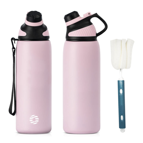 800ml Stainless Steel Insulated Bottle, Pink