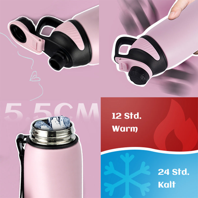 800ml Bouteille Isotherme en acier Inoxydable, Rose
