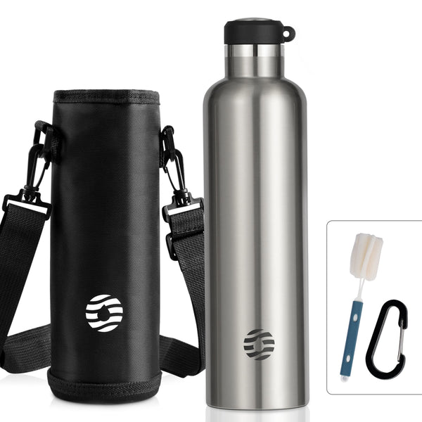 1000ml Stainless Steel Insulated Bottle, Silver