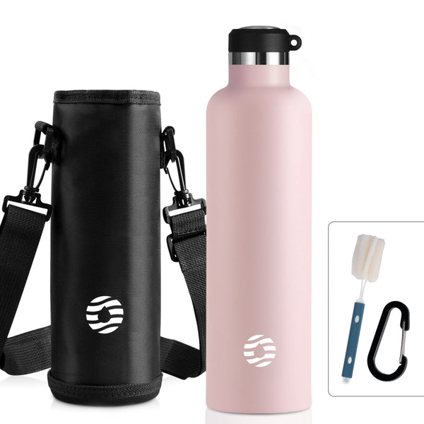 1000ml Stainless Steel Insulated Bottle, Pink